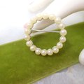Vintage MARVELLA Brooch Faux Pearl Pin Bead Wreath Timeless Mid Century Designer Jewelry Gift, VivianJoel.com