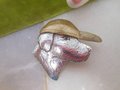 Vintage Sterling Silver COURTNEY PETERSON Brooch Baseball Dog Labrador ArtisanPin Pendant  Designer Jewelry Gift, VivianJoel.com