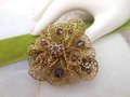 Vintage CZECHOSLOVAKIA Brooch Amethyst Crystal Filigree Pin Flower Art Deco Rhinestone Jewelry Gift Mid Century, VivianJoel.com