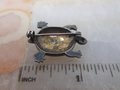 Vintage STERLING SILVER Marcasite Pin Brooch Turtle Reptile 925 A Designer Figural Jewelry Gift Mid Century, VivianJoel.com