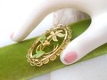 Vintage VAN DELL Ornate Brooch Filigree Pin Flower Enamel Delicate Gold Fill GF Designer Mid Century Jewelry Gift, VivianJoel.com