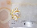 Vintage JOAN RIVERS Rhinestone Bee Brooch Crystal Designer Petite Pin Insect Bumblebee Bug Jewelry Collectible Gift, VivianJoel.com