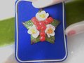 Vintage AYNSLEY ENGLAND Flower Brooch Bone China Porcelain White Red Festive Bouquet Pin Original Box Jewelry Gift , VivianJoel.com