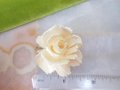 Vintage Carved Rose Brooch Large Corsage Bone Bovine Artisan Handcraft Flower Pin Mid Century Jewelry Gift, VivianJoel.com