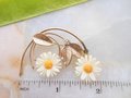 Vintage WINARD Gold Fill Brooch Designer Carved Daisy Flower Pin 12Kt GF Bovine Bone Jewelry Mid Century Gift, VivianJoel.com