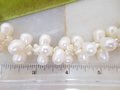 Vintage Baroque Pearl Necklace Bead Woven Cluster Beach Winter White Wedding Toggle Clasp Jewelry Gift, VivianJoel.com