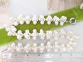 Vintage Baroque Pearl Necklace Bead Woven Cluster Beach Winter White Wedding Toggle Clasp Jewelry Gift, VivianJoel.com