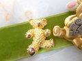 Vintage LOT 3 Teddy Bear Pin Brooch Rhinestone Figural JJ Designer Jewelry Gift,  VivianJoel.com