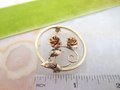 Vintage REGEL Wreath Brooch Gold Fill Rose Flower 12K GF Valentine Petite Designer Jewelry Gift Mid Century, VivianJoel.com