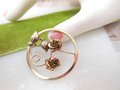Vintage REGEL Wreath Brooch Gold Fill Rose Flower 12K GF Valentine Petite Designer Jewelry Gift Mid Century, VivianJoel.com