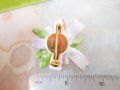 Vintage Purple Pansy Brooch Bone China Porcelain Ceramic Flower Pin Bouquet Jewelry Gift THAILAND, VivianJoel.com