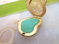 Vintage Perfume Brooch Pin Heart Filigree Pomander Locket Mid Century Vinaigrette Valentine Jewelry Gift, VivianJoel.com