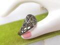 Vintage STERLING SILVER Wicca Ring 925 Pentagram Pentacle Star Size 11.5 Designer Jewelry Gift,  VivianJoel.com