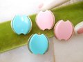 Vintage Mod Earrings LOT 2 Pink Aqua Blue Thermoset Plastic Retro Rockabilly Clip On Mid Century Jewelry, VivianJoel.com