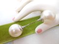 Vintage Art Deco Glass Pearl Hat Dress Stick Pin Brooch Double End Jabot Victorian Jewelry Gift Mid Century, VivianJoel.com