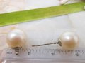 Vintage Art Deco Glass Pearl Hat Dress Stick Pin Brooch Double End Jabot Victorian Jewelry Gift Mid Century, VivianJoel.com