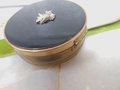 Vintage MARGARET ROSE England Trinket Jewelry Pill Box Enamel Bird Marcasite Brass Mid Century *as is*, VivianJoel.com