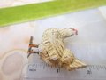 Vintage ITALY Miniature Composition Rooster Bird Metal Feet Easter Farmhouse Mid Century, VivianJoel.com