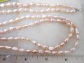 Vintage Pearl Necklace Blush Pink Fresh Water Bead Delicate Two Strand Sterling Silver Clasp Beach Wedding Mid Century Gift, VivianJoel.com