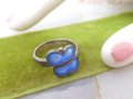 Vintage NORWAY Sterling Silver Ring Blue Enamel Guilloche Aksel Holmsen Modernist Mid Century Size 5.5 MCM Jewelry Gift, VivianJoel.com