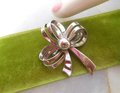 Vintage Van Dell STERLING SILVER Brooch Bow Ribbon Pin Pendant 925 Figural Designer Jewelry Gift Mid Century, VivianJoel.com