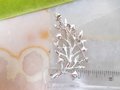 Vintage LISNER Ice Brooch Clear Leaf Flower Pin Designer Rhinestone Crystal Mid Century Jewelry Gift, VivianJoel.com