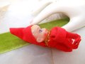 Vintage Pixie Elf Christmas Anytime Kitschy Cute Knee Hugger Tinsel Plastic Kitschmas Japan Mid Century, VivianJoel.com