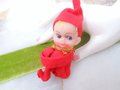 Vintage Pixie Elf Christmas Anytime Kitschy Cute Knee Hugger Tinsel Plastic Kitschmas Japan Mid Century, VivianJoel.com