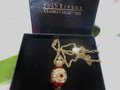 Vintage JOAN RIVERS Designer Egg Pendant Charm Necklace Ornate Red Enamel Crystal Rhinestone Jewelry Collectible Gift IOB, VivianJoel.com