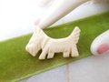 Vintage Scotty Dog Pin Brooch Terrier Scottie Figural Resin Plastic Carved Mid Century Jewelry Gift, VivianJoel.com