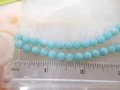 Vintage Amazonite Bead Supply LOT 66 Blue Gemstone Jewely Making Supply Round Drilled Loose, VivianJoel.com