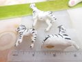Vintage Zebra Miniature Family Set Trio LOT 3 Japan Bone China Porcelain Figurine Horse Mid Century Gift, VivianJoel.com