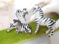Vintage Zebra Miniature Family Set Trio LOT 3 Japan Bone China Porcelain Figurine Horse Mid Century Gift, VivianJoel.com