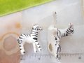 Vintage Zebra Miniature Family Set Trio LOT 3 Japan Bone China Porcelain Figurine Horse Mid Century Gift, VivianJoel.com