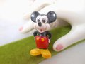 Vintage Miniature Mickey Mouse DISNEY Taiwan Porcelain Figurine Figure Kitsch Collectible, VivianJoel.com