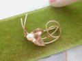 Vintage CARLA Flower Pearl Brooch Pin Petite Gold Fill GF Mid Century Dainty Minimalist Classic Designer Jewelry Gift, VivianJoel.com