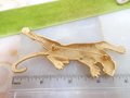 Vintage JJ JONETTE Huge Brooch Stalking Panther Cat Pin Matte Gold 1986 Designer Figural  Mid Century Jewelry Gift, VivianJoel.com