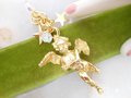 Vintage KIRKS FOLLY Angel Pendant Designer Praying Cherub Crystal Jewelry Collectible NO Chain! Gift, VivianJoel.com