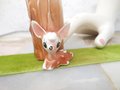 Vintage Fawn Deer Reindeer Toothpick Holder Vase Ceramic Japan Figurine Tree Stump Christmas Anytime Mid Century Gift, VivianJoel.com