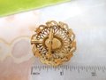 Vintage FLORENZA Brooch Victorian Revival Pin Pendant Cameo Ornate Faux Pearl Mid Century Designer Jewelry Gift, VivianJoel.com