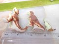 Vintage Miniature Dinosaur Set Lot Trio JAPAN Bone China Bisque Porcelain Animal Figurine Family Mid Century Gift, VivianJoel.com