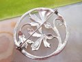 Vintage DANECRAFT STERLING SILVER Lily Flower Brooch Designer Pin 925 Mid Century Jewelry *as is*, VivianJoel.com