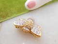 Vintage SWAROVSKI Crystal Brooch Bee Swan Logo Rhinestone Crystal Bug Insect Bumblebee Pin Crystal Petite Jewelry Gift, VivianJoel.com