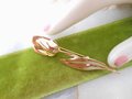 Vintage JewelArt STERLING SILVER Designer Tulip Brooch Flower Gold Vermiel Pin 925 Mid Century Jewelry Gift, VivianJoel.com