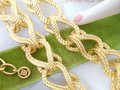 Vintage GIVENCHY Chain Necklace Runway Designer Chunky Twisted Rope Gold Plate Statement Mid Century Jewelry Gift, VivianJoel.com