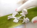 Vintage AVON Flower Brooch Rhinestone Faux Pearl Classic Designer Jewelry Gift, VivianJoel.com