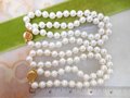 Vintage CAROLEE Pearl Necklace LOT 2 Luminous White Bead Runway Designer Wedding Classic Jewelry Gift, VivianJoel.com