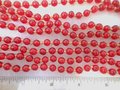 Vintage Cherry Red Flapper Glass Necklace Bead Art Deco Hand Knotted Long 60" Mid Century Jewelry Gift,  VivianJoel.com