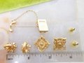 Vintage AVON LOT 5 Earrings Lapel Pin Rhinestone Clip On Pierced Post Snowflake Butterfly Designer Jewelry Gift, VivianJoel.com
