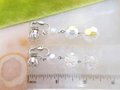 Vintage Chandelier Crystal Earrings Aurora Borealis Dangle Drop Clip On Disco Hollywood Prom Glam Mid Century Jewelry, VivianJoel.com